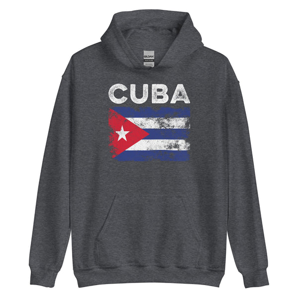 Cuba Flag Distressed - Cuban Flag Hoodie