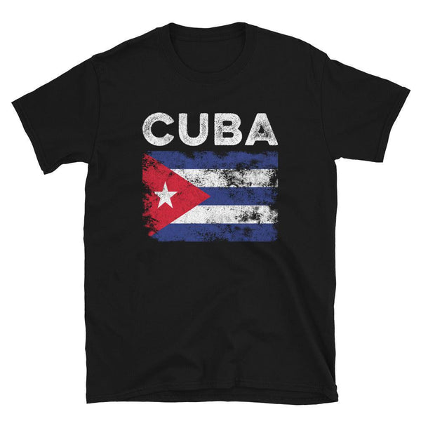 Cuba Flag Distressed - Cuban Flag T-Shirt