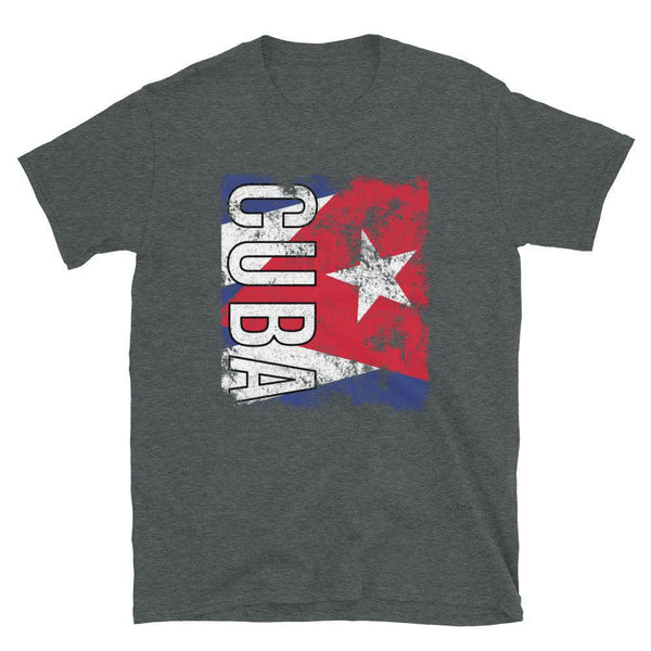 Cuba Flag Distressed T-Shirt