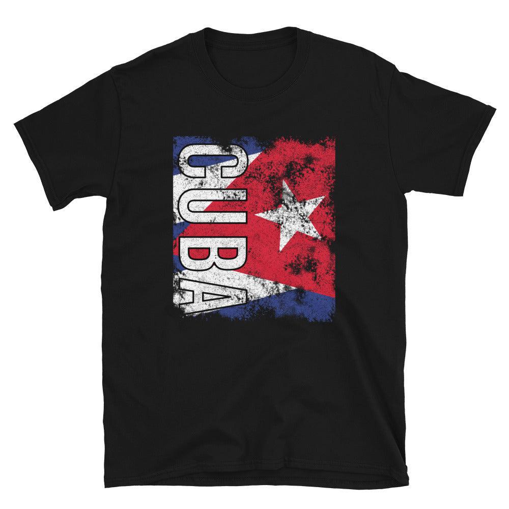 Cuba Flag Distressed T-Shirt