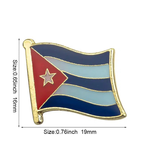 Cuba Flag Lapel Pin - Enamel Pin Flag