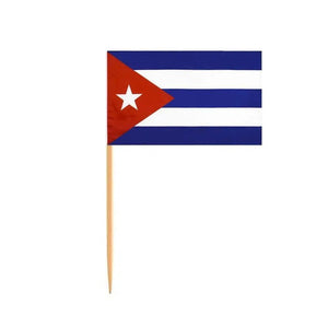 Cuba Flag Toothpicks - Cupcake Toppers (100Pcs)