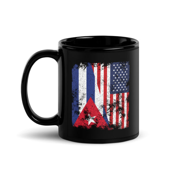 Cuba USA Flag - Half American Mug