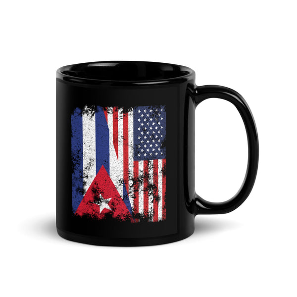 Cuba USA Flag - Half American Mug