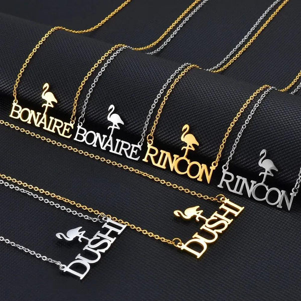 Curacao, Bonaire, Rincon, Dushi Pendant Necklaces