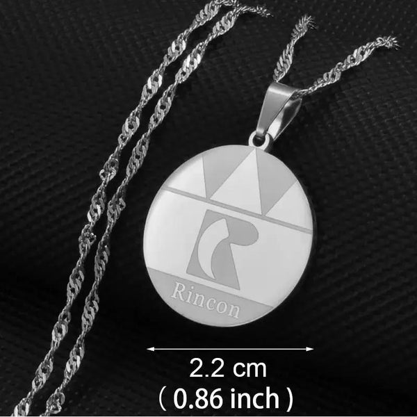 Curacao, Bonaire, Rincon Map Necklace Collection