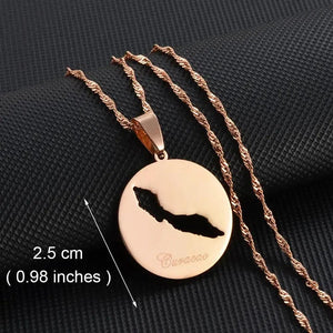 Curacao, Bonaire, Rincon Map Necklace Collection