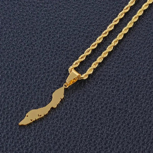 Curacao Flag Map Necklace Collection