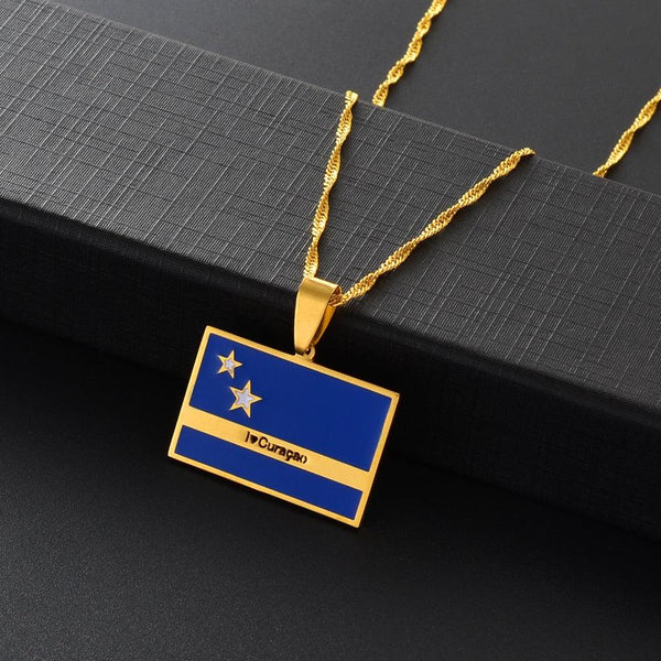 Curacao Flag Necklace