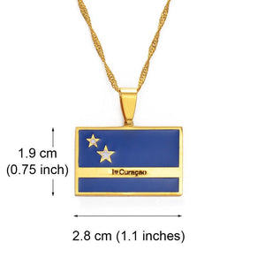 Curacao Flag Necklace