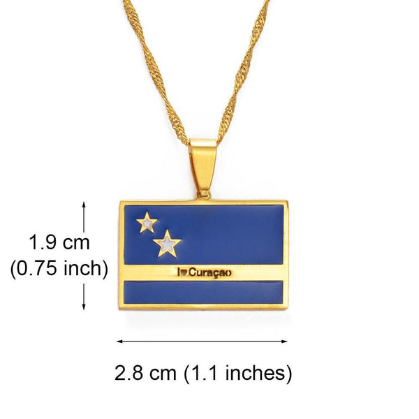 Curacao Flag Necklace