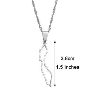 Curacao Map Necklace