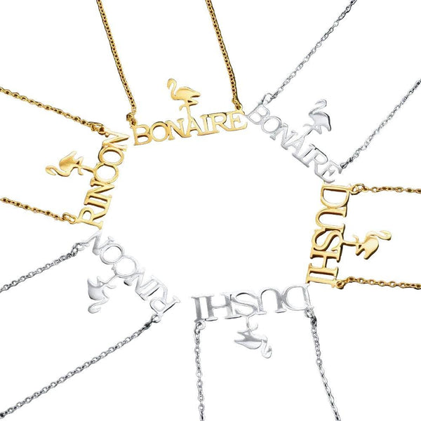 Curacao, Bonaire, Rincon, Dushi Pendant Necklaces