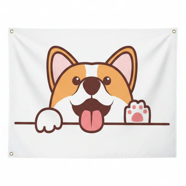 Cute Dog Flags - 90x150cm(3x5ft) - 60x90cm(2x3ft)