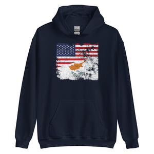 Cyprus 1960-2006 USA Flag Hoodie