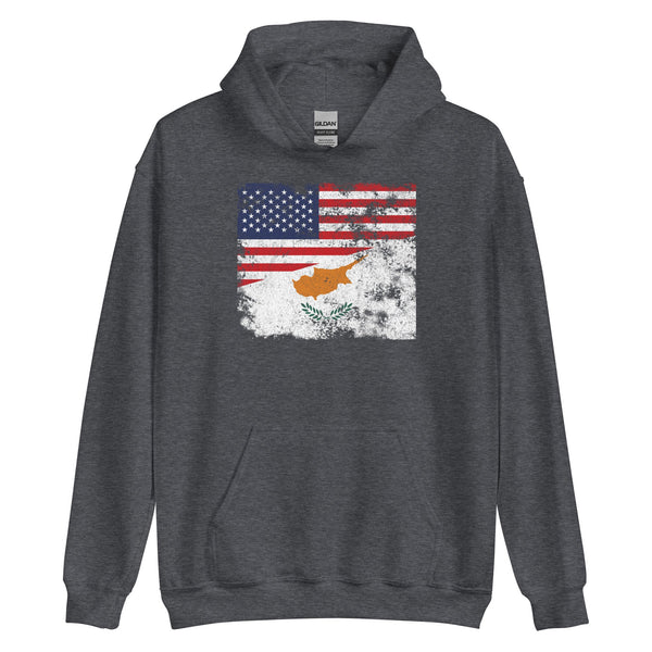 Cyprus 1960-2006 USA Flag Hoodie