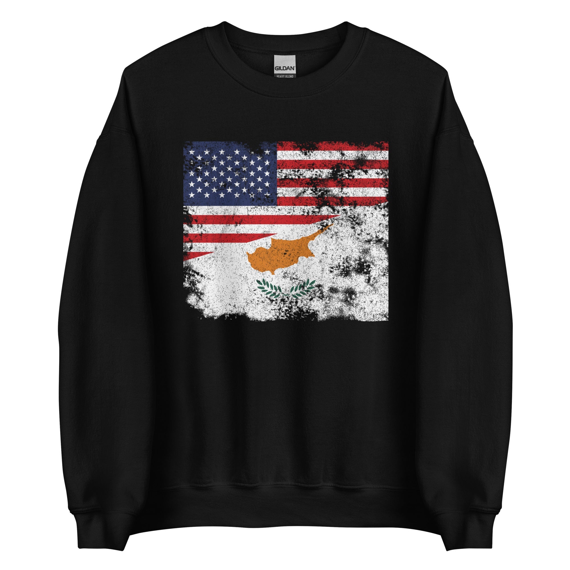 Cyprus 1960-2006 USA Flag Sweatshirt