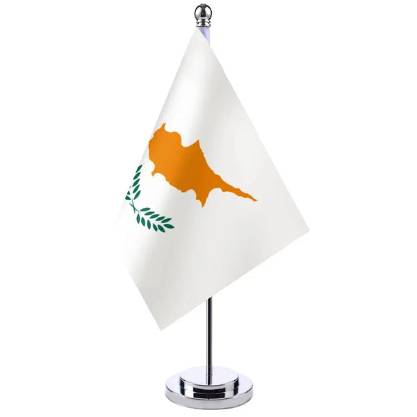 Cyprus Desk Flag - Small Office Table Flag