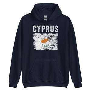 Cyprus Flag Distressed - Cypriot Flag Hoodie