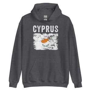 Cyprus Flag Distressed - Cypriot Flag Hoodie