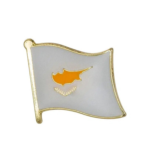 Cyprus Flag Lapel Pin - Enamel Pin Flag