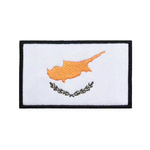 Cyprus Flag Patch - Iron On/Hook & Loop Patch