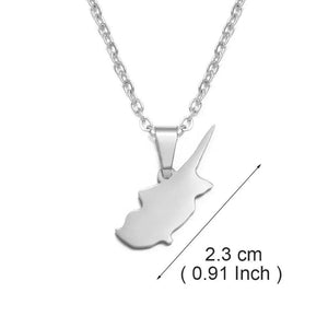 Cyprus Map Necklace