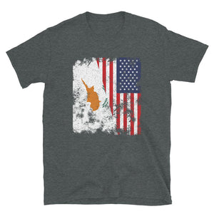 Cyprus USA Flag - Half American T-Shirt