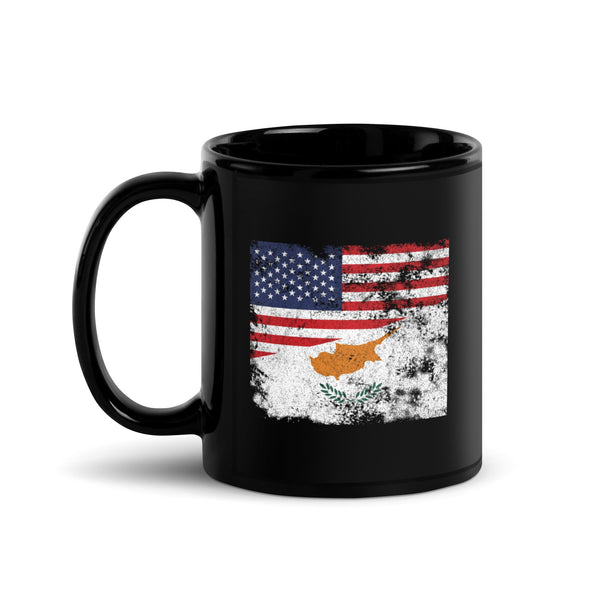 Cyprus USA Flag Mug