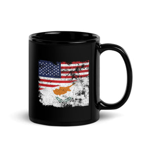 Cyprus USA Flag Mug