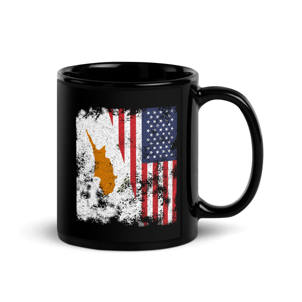 Cyprus USA Flag Mug