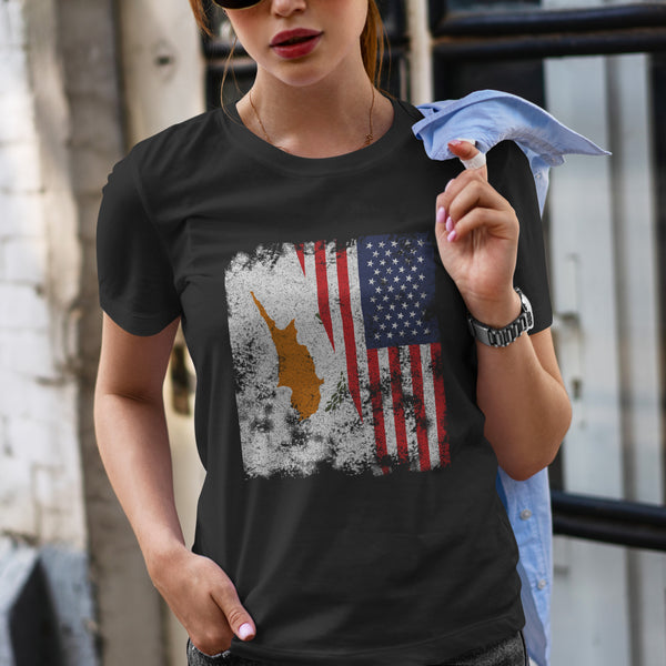 Cyprus USA Flag T-Shirt