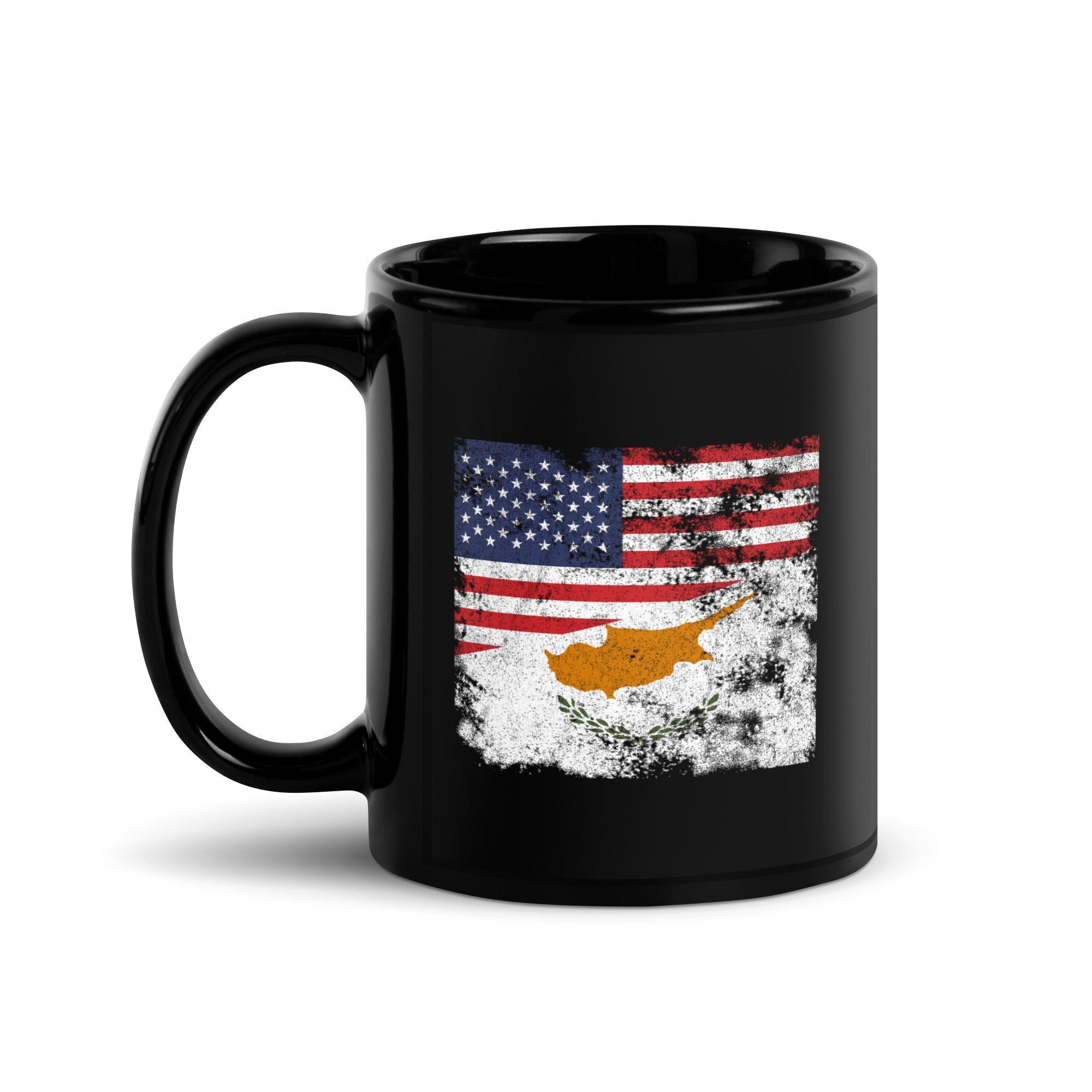 Cyprus USA Flag Mug