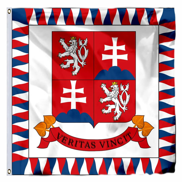 Czech Flag of the President of Czechoslovakia 1990–1992 - 150x150cm(3x5ft) - 90x90cm(2x3ft)