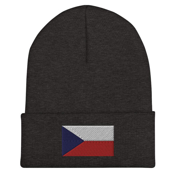 Czech Republic Flag Beanie - Embroidered Winter Hat