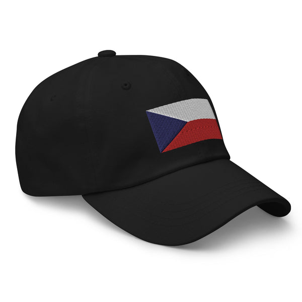 Czech Republic Flag Cap - Adjustable Embroidered Dad Hat