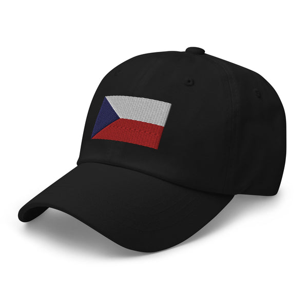 Czech Republic Flag Cap - Adjustable Embroidered Dad Hat