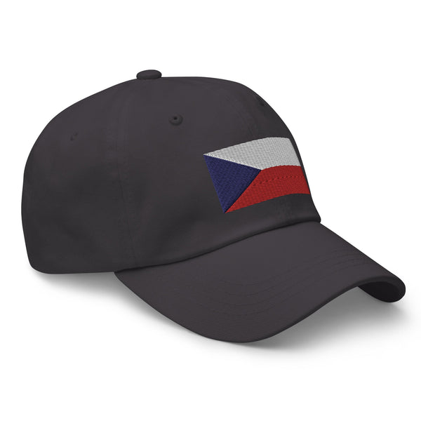 Czech Republic Flag Cap - Adjustable Embroidered Dad Hat