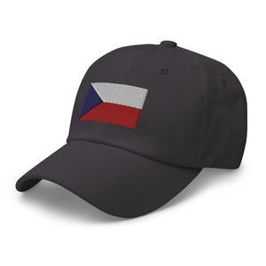 Czech Republic Flag Cap - Adjustable Embroidered Dad Hat