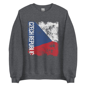 Czech Republic Flag - Distressed Flag Sweatshirt