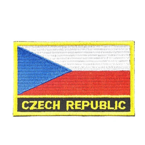 Czech Republic Flag Patch - Sew On/Iron On Patch