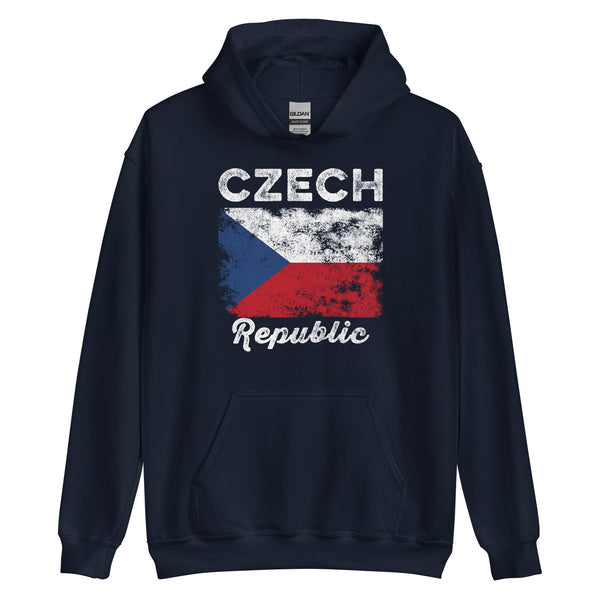 Czech Republic Flag Vintage - Czech Flag Hoodie