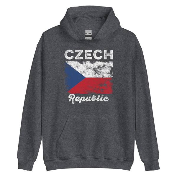 Czech Republic Flag Vintage - Czech Flag Hoodie