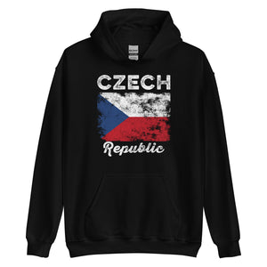 Czech Republic Flag Vintage - Czech Flag Hoodie