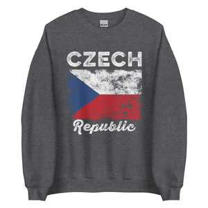 Czech Republic Flag Vintage - Czech Flag Sweatshirt