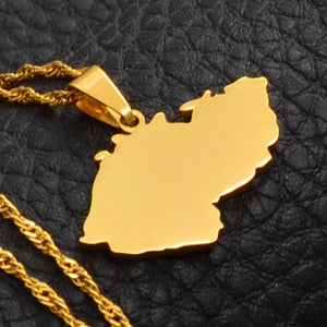 Czech Republic Map Necklace