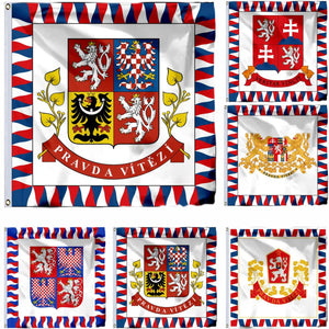 Czech Republic President Flag - 150x150cm(3x5ft) - 90x90cm(2x3ft)