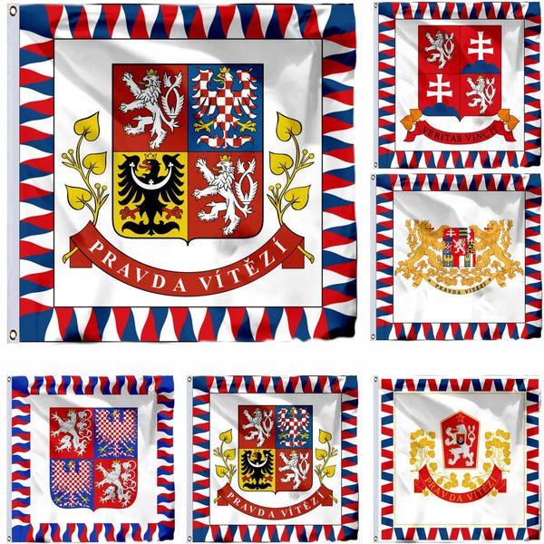 Czech Republic President Flag - 150x150cm(3x5ft) - 90x90cm(2x3ft)