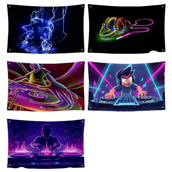 DJ Flags - 90x150cm(3x5ft) - 60x90cm(2x3ft)