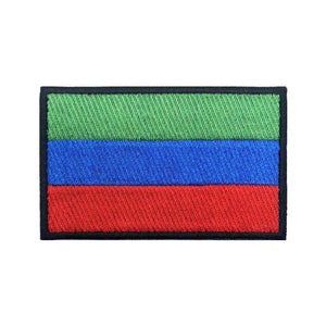 Dagestan Flag Patch - Iron On/Hook & Loop Patch